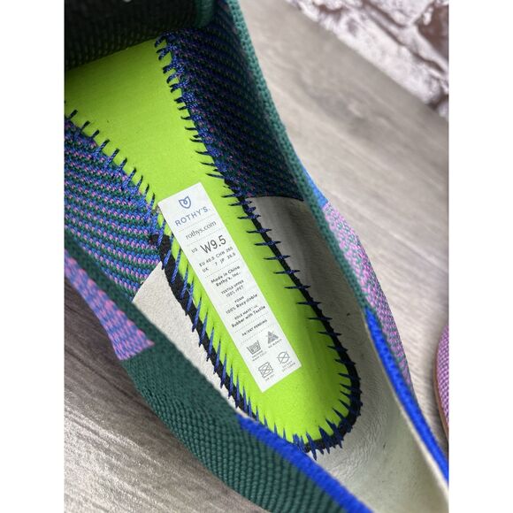 Rothys Fabric Pointed Toe Textile Slip On Ballet Flats Women’s Sz 9.5M US/40.5EU - Picture 7 of 16